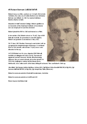 A preview of a PDF biography for Bertram, Robert